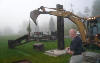 lifting steel beam for 9/11 with David Slutzky